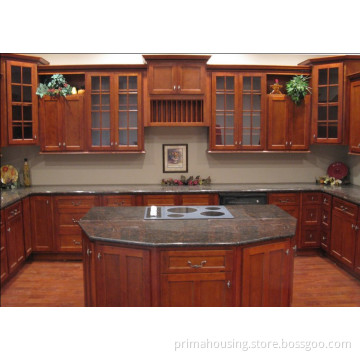 Customized Made High Solid Wood Kitchen Cabinet Pr-K4008